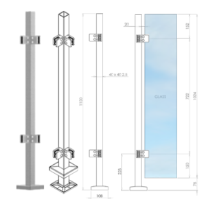 Square ultimate post - Corner